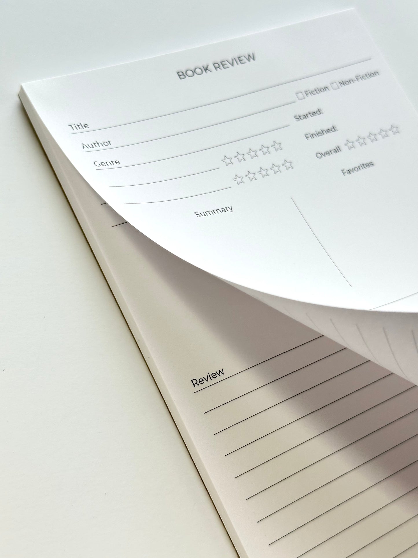 Book Review Notepad