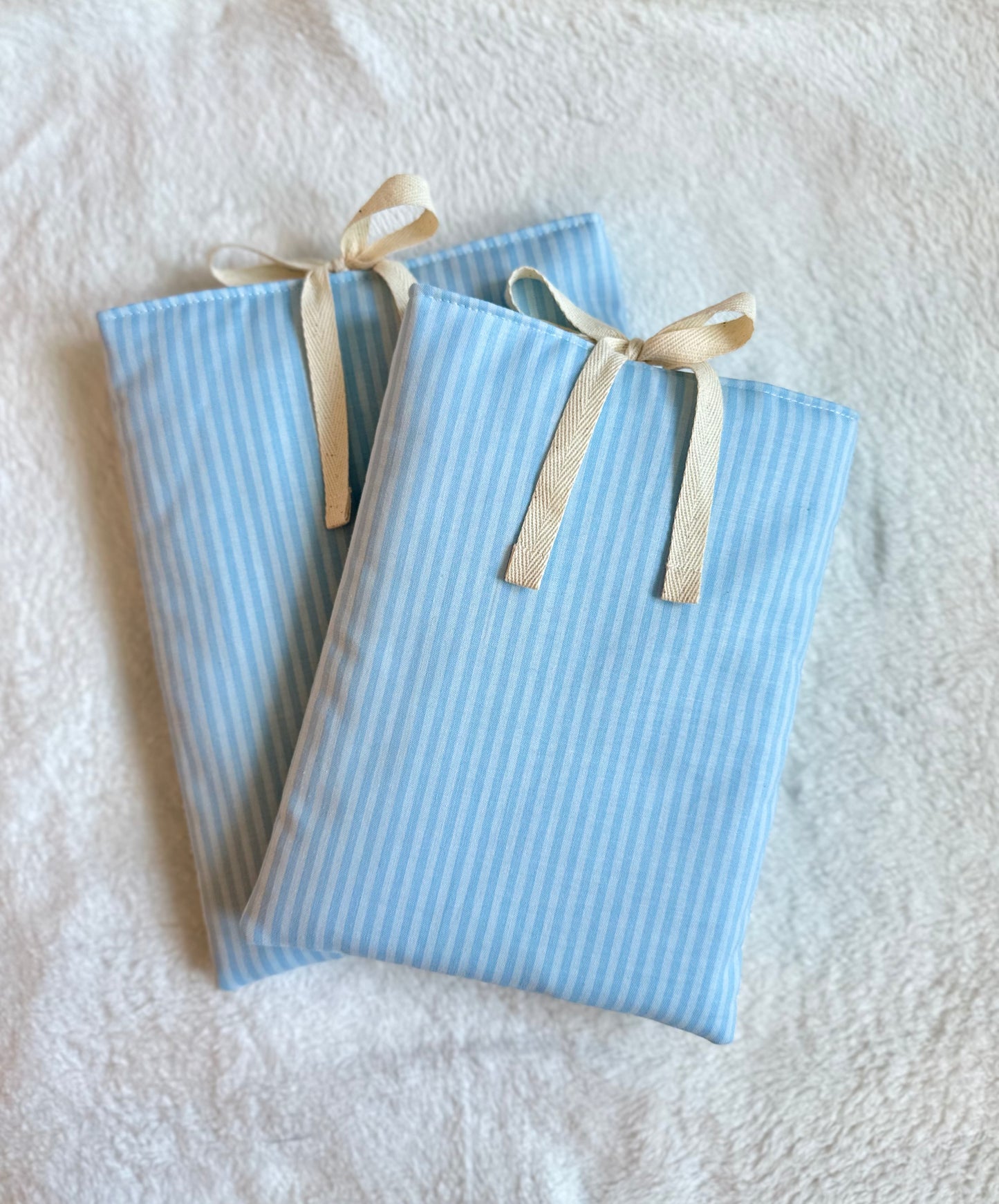 Blue Tonal Stripe Book Sleeve