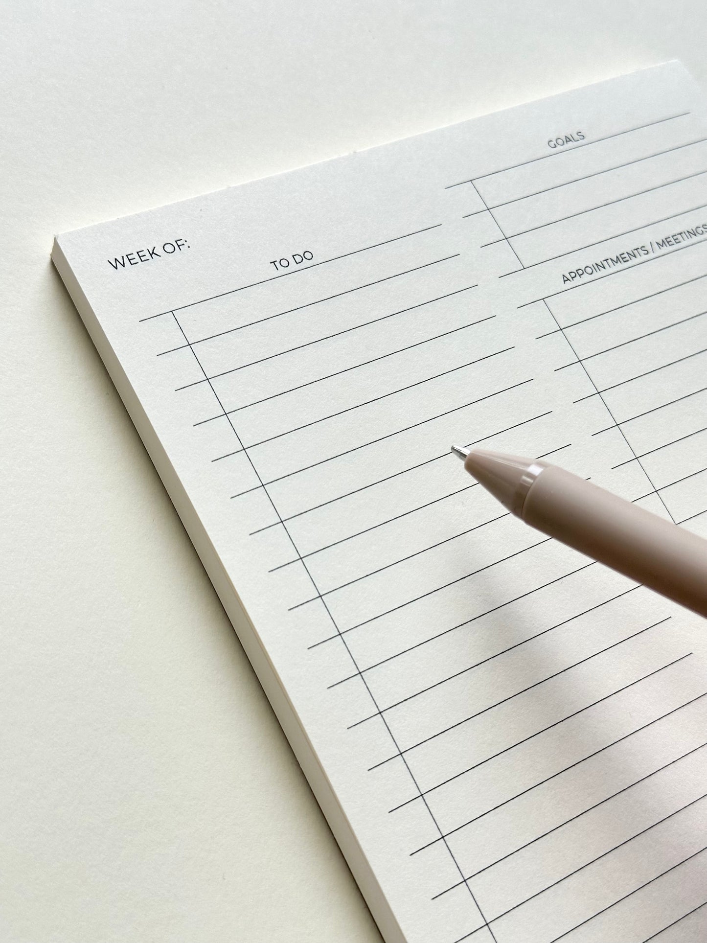 Weekly To Do List Notepad