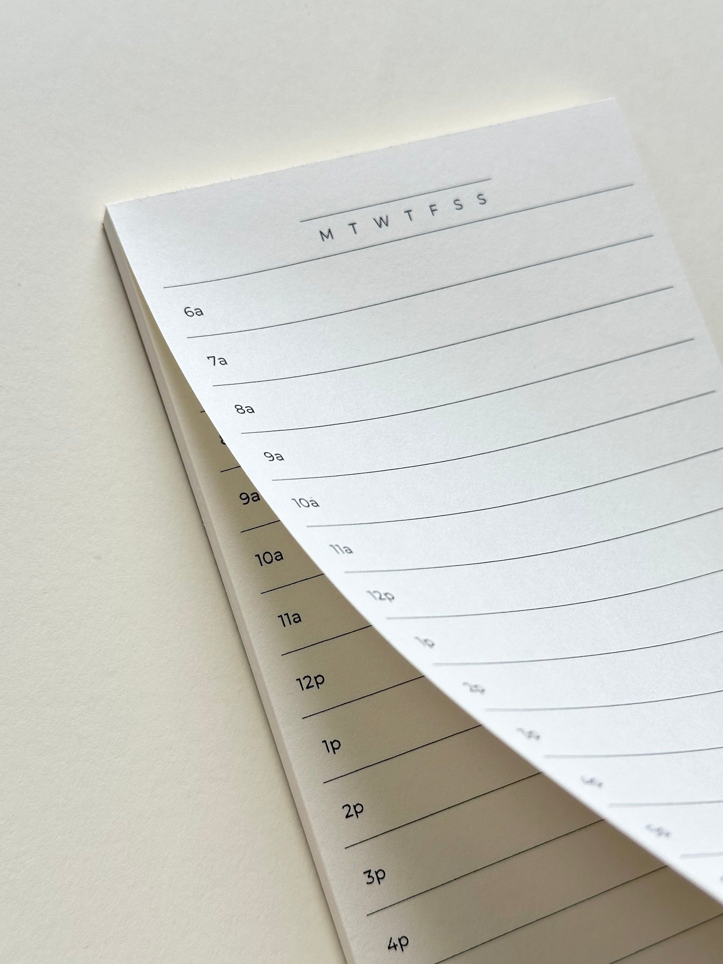 Hourly Schedule Notepad
