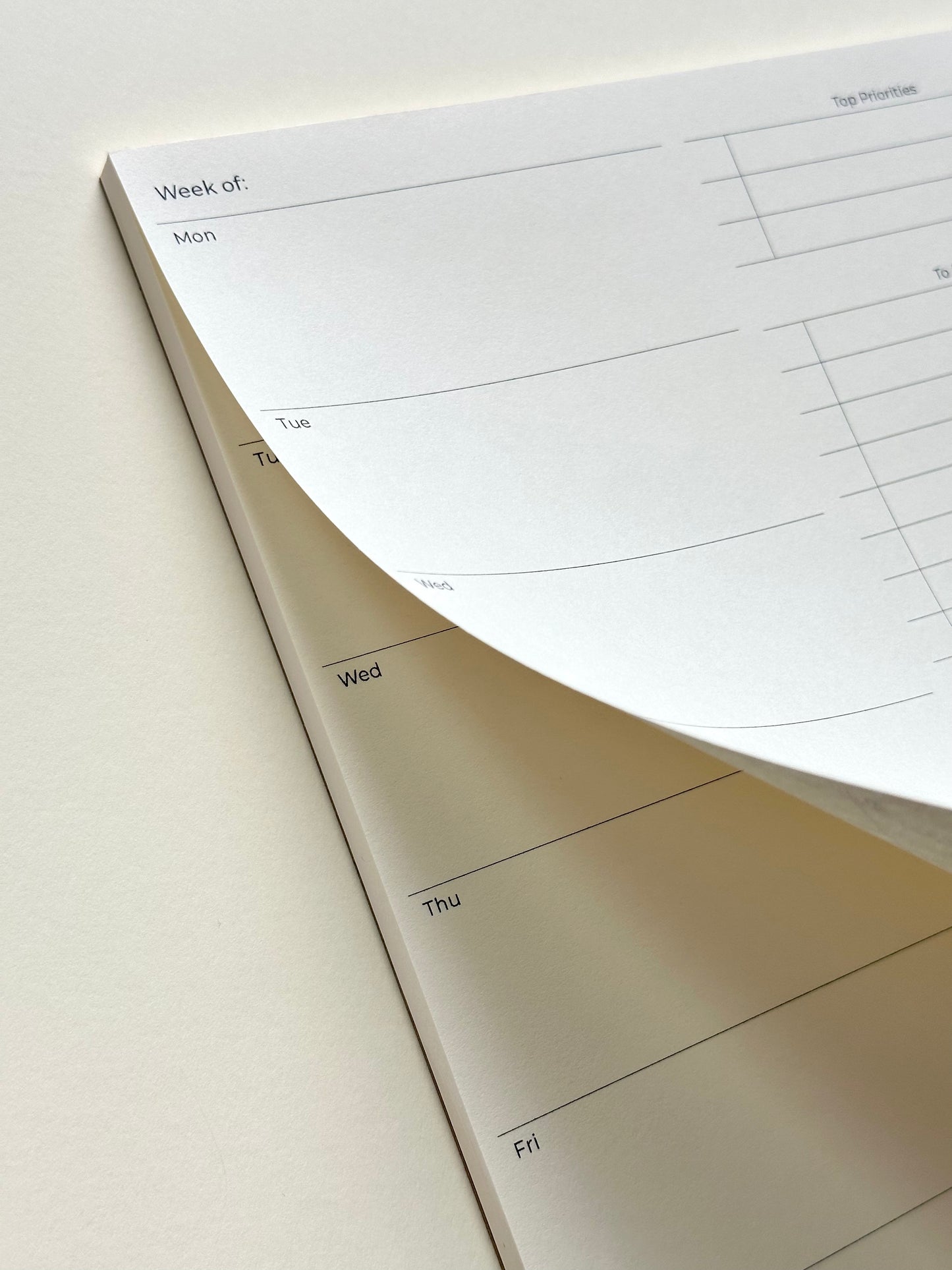 Weekly Overview Notepad