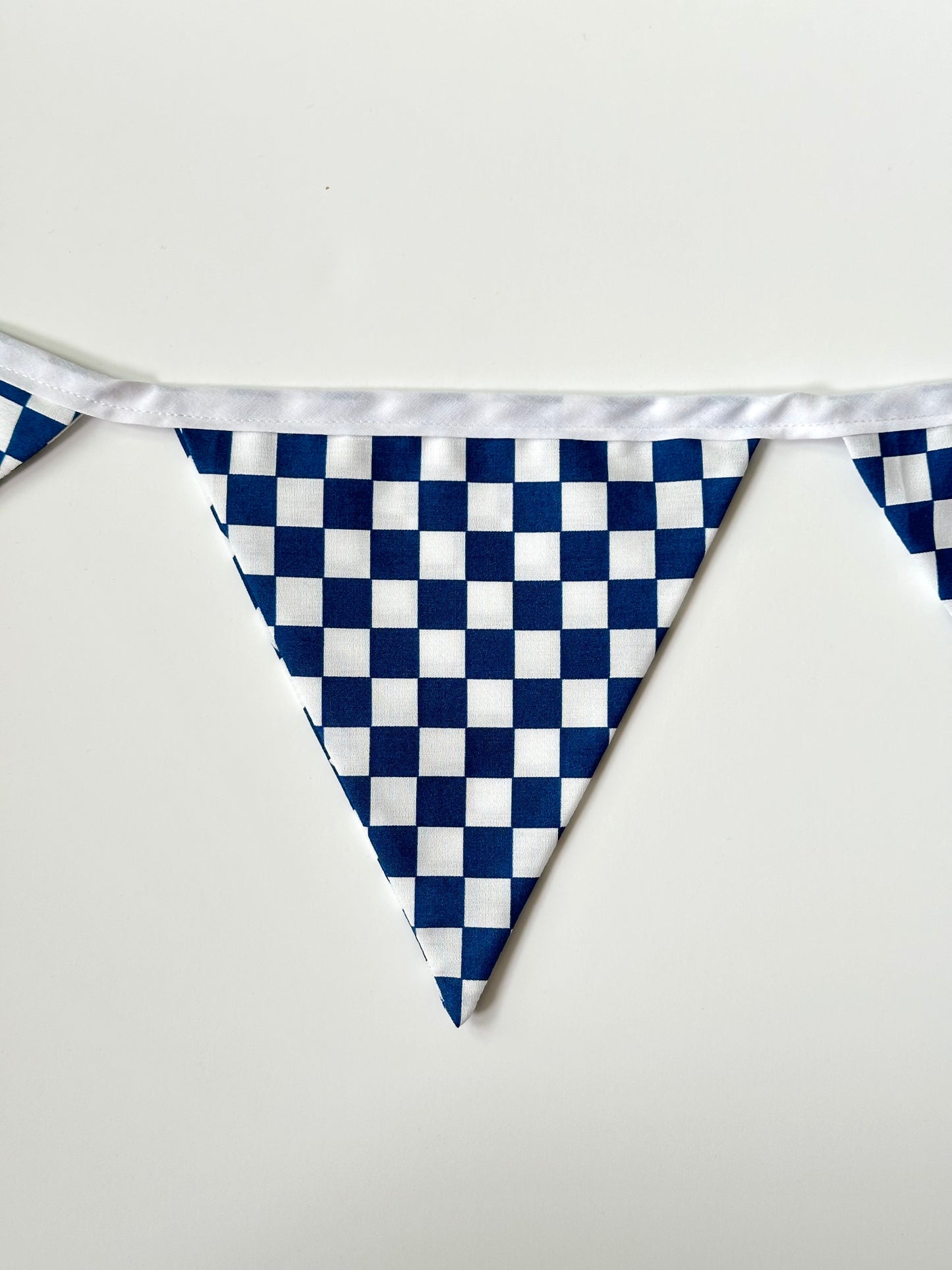 Dark Blue Checker Banner
