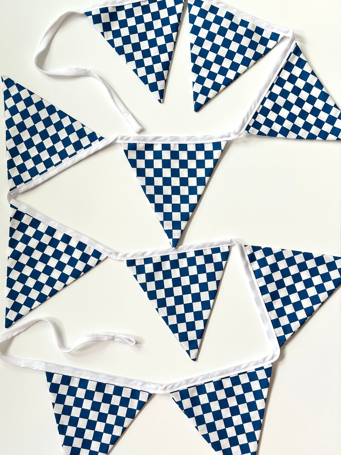 Dark Blue Checker Banner