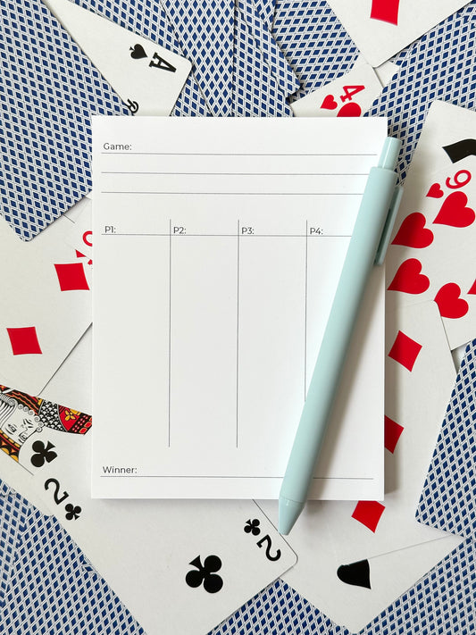 Game Score Notepad