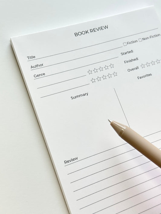 Book Review Notepad