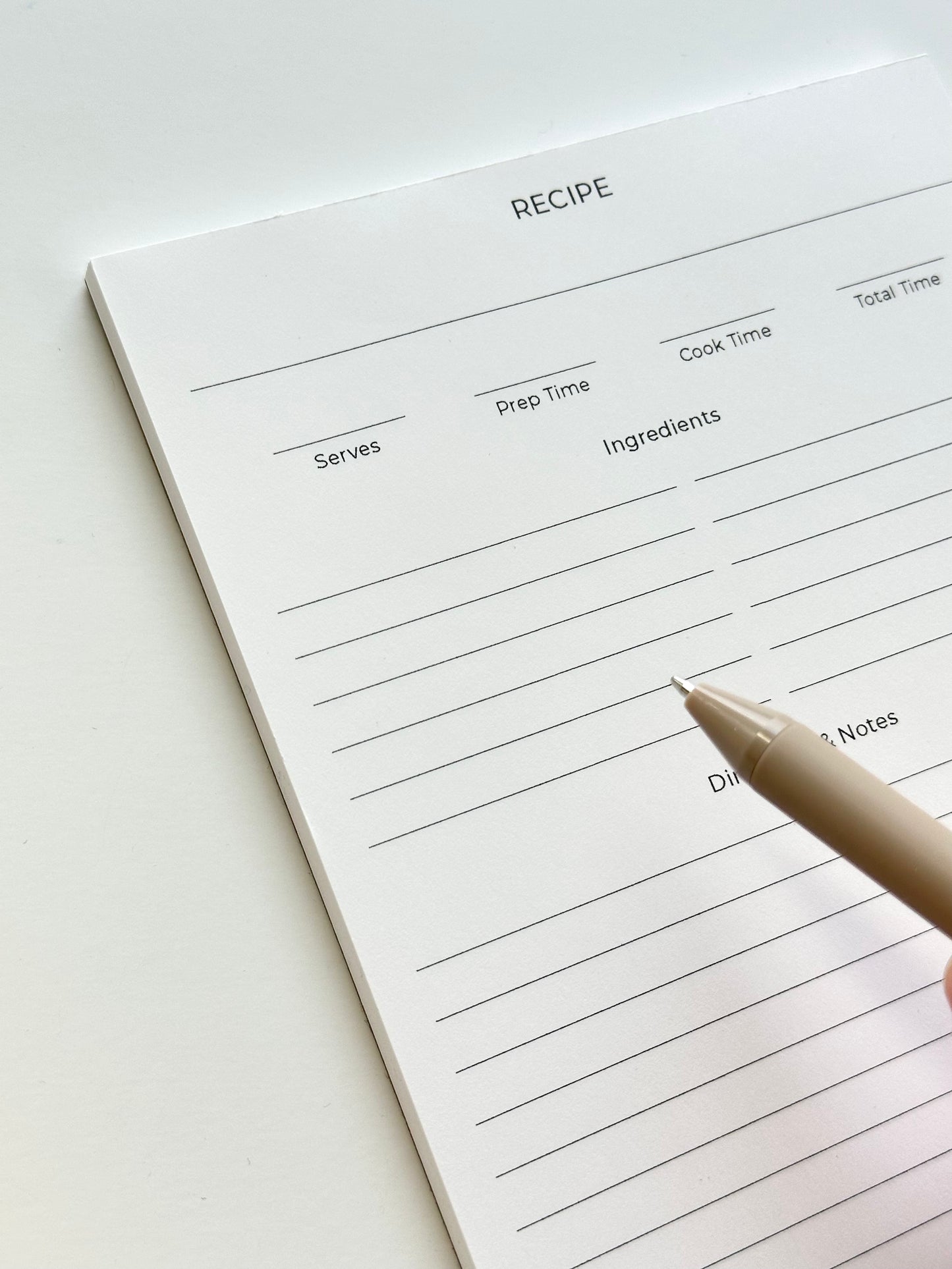 Recipe Notepad