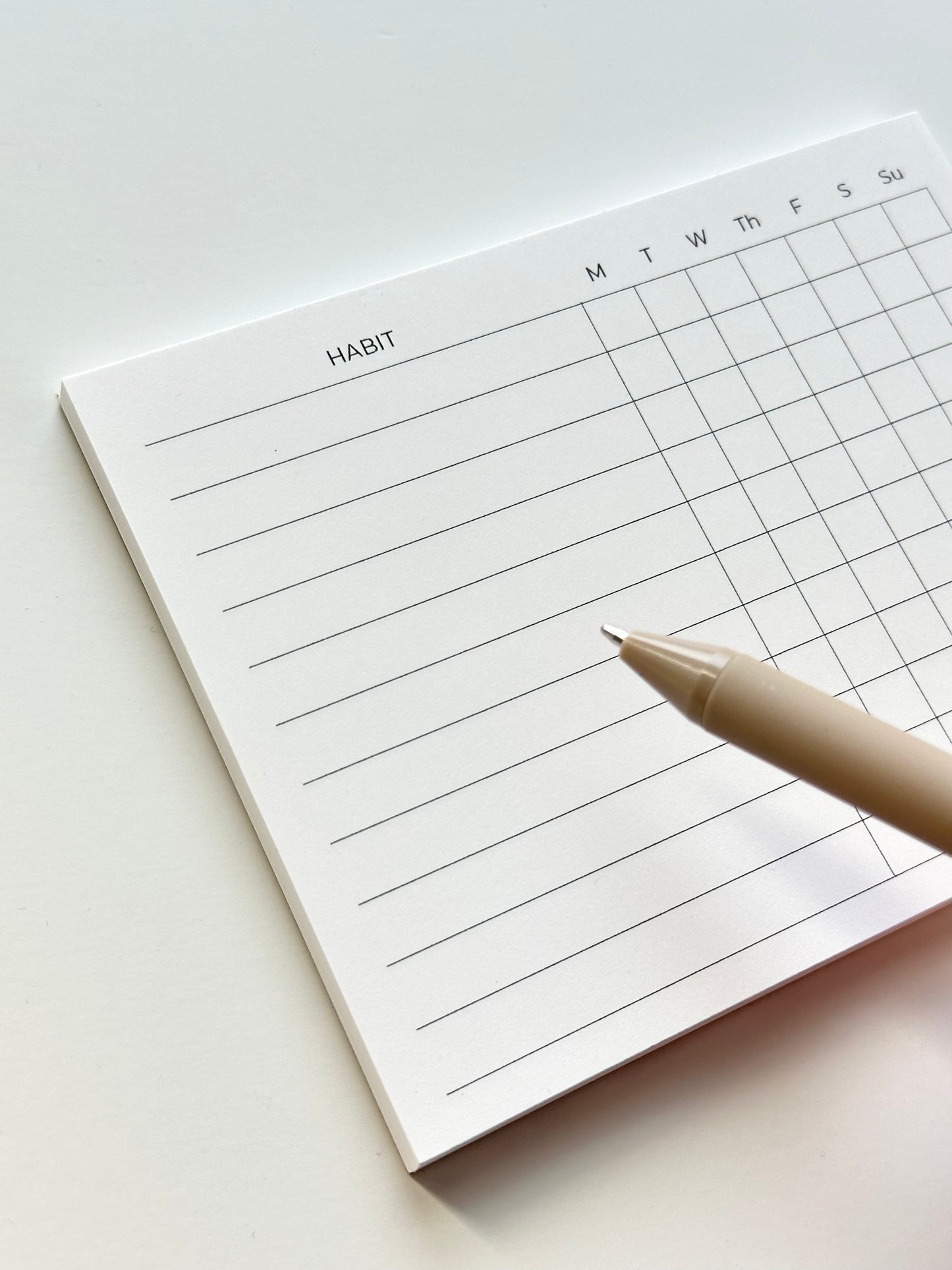 Habit Tracker Notepad