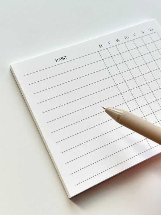 Habit Tracker Notepad