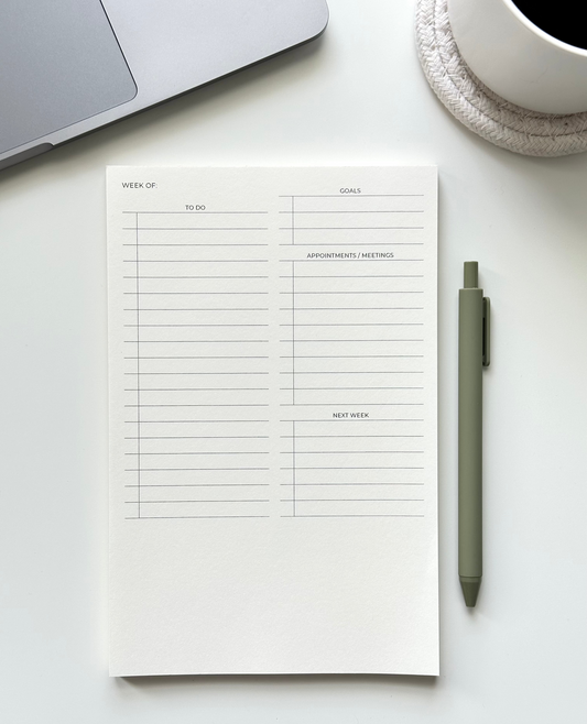 Weekly To Do List Notepad