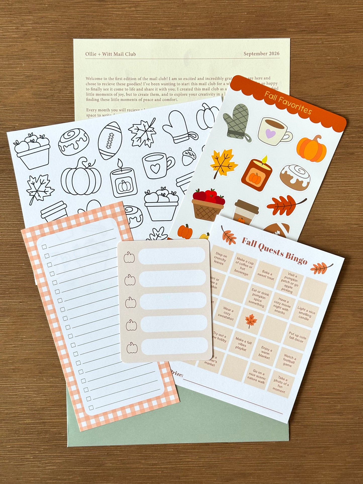 CATCH UP MAIL: September