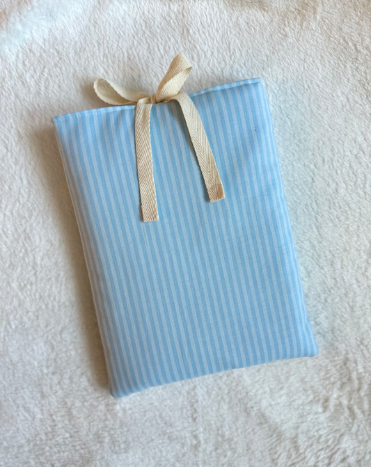 Blue Tonal Stripe Book Sleeve