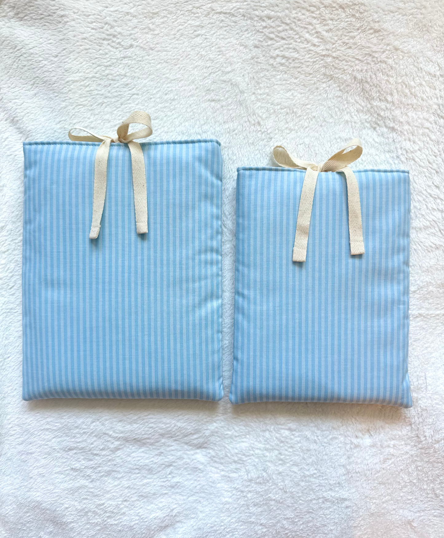 Blue Tonal Stripe Book Sleeve
