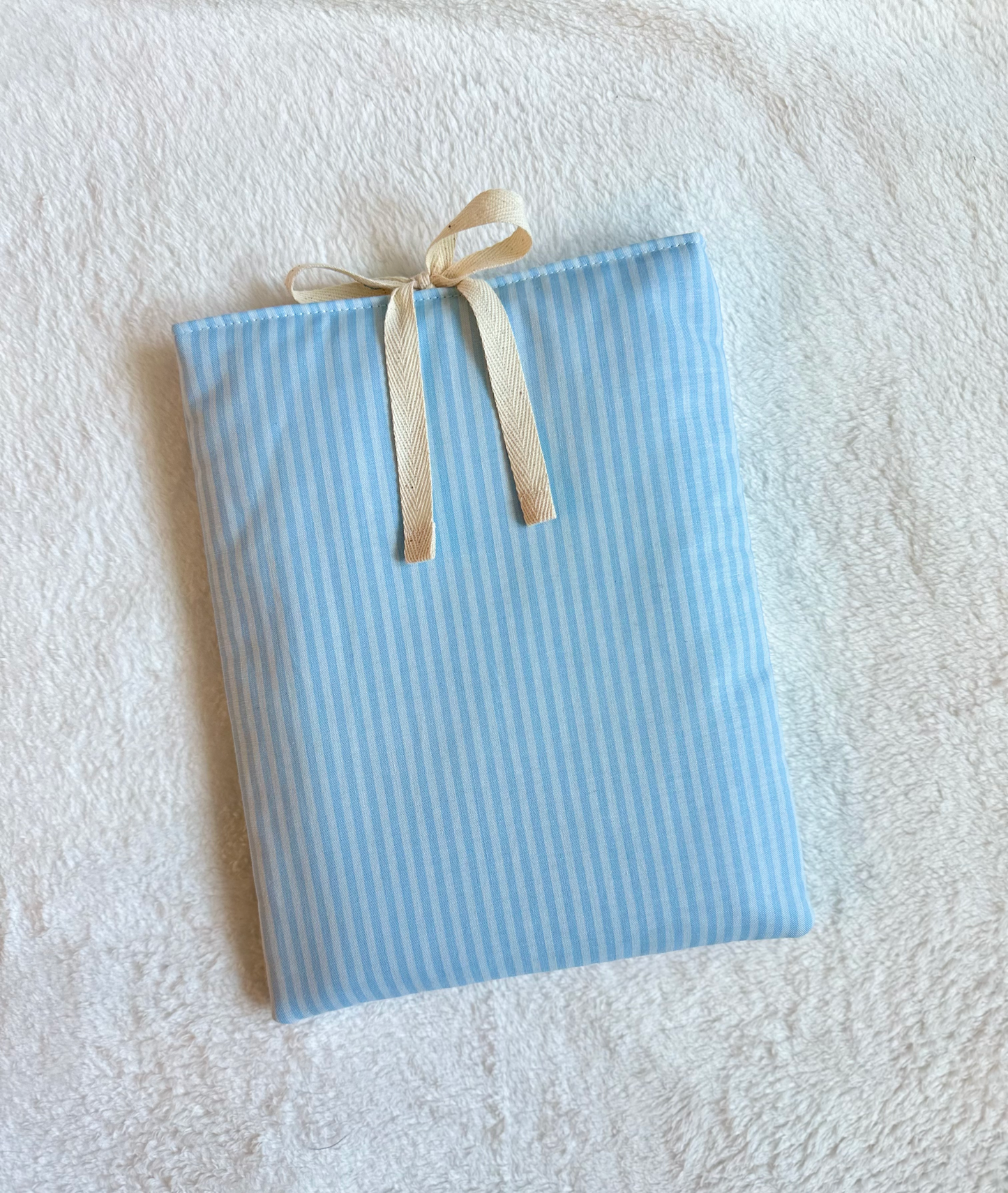 Blue Tonal Stripe Book Sleeve